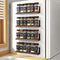 4 Pack Strong Magnetic Spice Rack Organizer for Refrigerator and Microwave Oven,