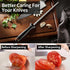 Kitchen Knife Sharpener Rod, 13 inch Carbon Steel Professional Honing Rod with Hanging Holes
