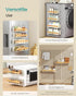 4 Pack, 2 2 UKCS062WD01 SONGMICS Magnetic Spice Rack for Refrigerator, Large and Small Kitchen Magnetic Shelves