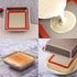 Square Silicone Baking Mats for 9 Inch Cake Pan, 8.5" Non-stick Reusable Silicone Mat for Baking Pan (2 PCS)