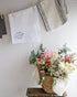 The Cotton & Canvas Co. Home Sweet Home Soft and Absorbent Kitchen Tea Towel, Flour Sack Towel and Dish Cloth