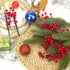 Grunyia 20 Pack Christmas Artificial Red Berry Stems Fake Holly Berry Pick for Christmas Tree Decorations DIY Crafts