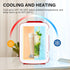 YSSOA 4L/6 Can Portable Mini Fridge - Warmer & Cooler Compact Refrigerators, 100% Freon-Free for Food, Drink, Skincare