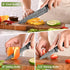 3 Pcs Kitchen Knife Set with Cover - Black Stainless Steel Knives Set for Cooking, Sharp Cutting Knives