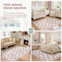 5x7 Cozy Wonnitar Pink Rugs for Bedroom Girls Nursery, Floral Print Washable Rug, Boho Ultra-Thin Non Slip Soft Carpet