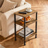 3-Tier Side Table, Small End Table, Nightstand with Storage Shelves, Sofa Table for Small Spaces for Living Room