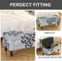 30) Eco-Ancheng Storage Ottoman Cover Rectangle Ottoman Slipcover Folding Storage Bench Cover Footrest Stool Slipcover