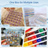 Acrylic Magnetic Seashell Display Box, Decorative Storage Case for Seashells, Trinkets, and Small Craft Organizers