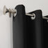 Sun Zero Soho Blackout Energy Efficient Grommet Curtain Single Panel - 54" x 84", Black
