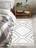 HAOCOO Boho Bathroom Rug 2'x 3', Cotton Woven Washable Small Area Rugs with Tassels for Kitchen