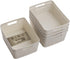 BINO Woven Plastic Basket Small (Natural), 5-Pack, THE JUTE COLLECTION, Stylish Home Organization Storage