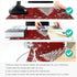Naanle Winter Holiday Christmas Placemats Set of 4, Christmas Tree with Snowflake Heat-Resistant Washable Table Place