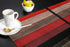 Vandarllin Christmas Red Brown Placemats, Set of 6 Retro Rustic Barn Wood Texture Stain Resistant Table Mats