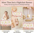 Q&High Life 1st Pre - strung Pink Highchair Banner - One Birthday Highchair Banner for Princess Girls ONE Baby Shower