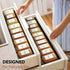 3-Tier (11"22"), Expandable Drawer Spice Organizer, Thickened Plastic Spice Rack for Kitchen Drawers Non-Slip & Easy
