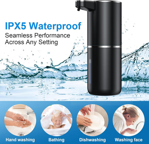1200mAh Fantictas Automatic Foaming Soap Dispenser Foaming Hand Sanitizer Touchless Soap Dispenser Rechargeable