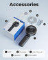 Portable Handheld Fan, 4000mAh, 180 Adjustable, 6 Speed Wind, USB Rechargeable Foldable Personal Fan