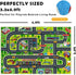 Kids Car Rug - Kids Road Play Mat, Suitable for Playroom, Classroom, and Bedroom