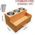 Hair Tool Storage Organizer - Bamboo Hair Organizer for Bathroom, Kitchen, and Makeup, Perfect for Blow Dryer &
