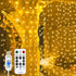 Curtain Light for Bedroom, 200LED 6.6x6.6ft Warm White Fairy String Light for Wedding Party