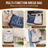 2 Packs Bread Bags, Bread Bags to Keep Fresh, Reusable Zipper for Homemade Loaf, Freezer Storage Bag, Container, Fresh