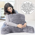 Homie Reading Pillow with Reading Light and Wrist Support, Has Arm Rests, and Back Support for Bed Rest, Lounging