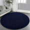 Gifeas Ultra Soft Round Area Rugs for Living Room Bedroom, 6x6 Feet Navy
