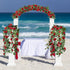 Syhood Artificial Rose Garlands - 14.4 ft Wine Red Flower Vine for Wedding Arch and Home Garden Decorations