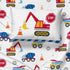 Set 3 Set Sunny Side Up Construction Zone Twin Sheet - Piece Kids Bedding Includes Pillow Cover - Super Soft Trucks