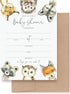 Bliss Collections 25 Baby Shower Invitations with Envelopes, Woodland Animals, Gender Neutral 5x7 Cards