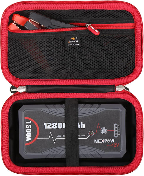 Aproca Hard Storage Travel Case for NEXPOW Q10S Car Jump Starter, 1500A Peak 12800mAh Battery Starter