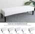 FORCHEER Dining Bench Cover Waterproof Stretch Jacquard Bench Slipcover for Living Room Washable Ottman Cover Bench