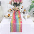 DUOBAO Rainbow Sequin Table Runner 12x72-Inch Coffee Table Runners Dining Home Decor