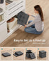 15 Inches 660 lb, ULSF27Z SONGMICS Storage Ottoman, Foldable Small Ottoman Foot Rest, Foot Stool, Cube Ottoman
