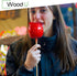 Wooden Candy Apple Sticks - 5.5"x3/16", Disposable 100 Pcs Cocktail Picks and Toothpicks for Appetizers