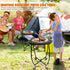 Fashion&cool 17Inch) (1) Patio Side Table, Weather Resistant Metal Side Table, Small Round Outdoor End Table Accent