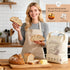 2 Pack Aofmee Beeswax Bread Bags for Homemade Bread & Sourdough, Reusable Sourdough Bags, XL Natural Cotton Beeswax