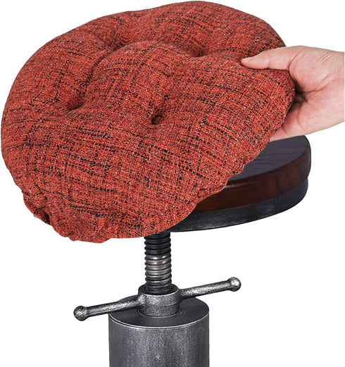 SINOSSO Modern Bar Stool Cushion Dia.12, Fashion Interweaving Design Anti-Skid Silicone Round
