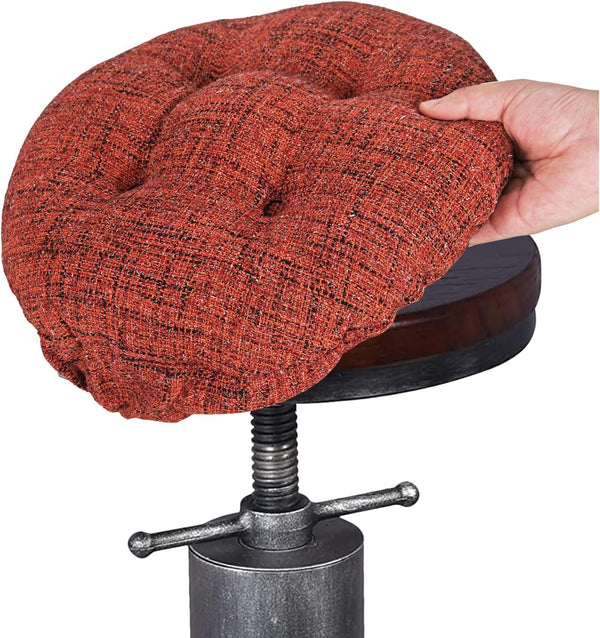 SINOSSO Modern Bar Stool Cushion Dia.12, Fashion Interweaving Design Anti-Skid Silicone Round