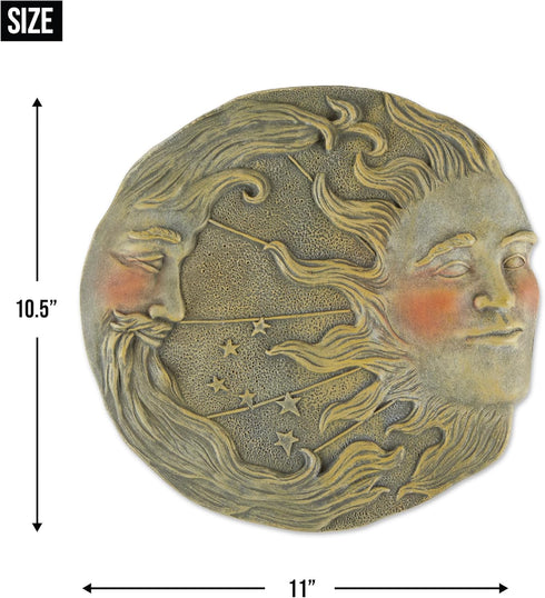 Celestial Sun Moon Star Wall Plaque for Living Room, Gifts & Decor