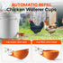 Eggluuz 6 Pack Chicken Waterer Cups, Automatic Chickens Water Cups for Poultry Orange