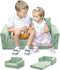 Kid Sofa, Toddler Chair, 2-in-1 Flannel Kids Fold Out Couch, Toddler Convertible