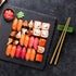 GLAMFIELDS Reusable Metal Chopsticks, Dishwasher Safe Stainless Steel Japanese Style, 5 Pairs Gift Set