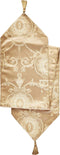 Violet Linen Prestige Damask 13" X 70" Gold Table Runner