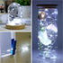 Twinkle Fairy Lights Battery Powered 20 LED on 7.2feet Silvery Copper Wire for DIY Wedding Party Decor (Cool White)