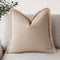 Foindtower Decorative Linen Fringe Throw Pillow Covers Cozy Boho Farmhouse Cushion Cover