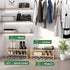 kiplant 2-Tier Closet, Bamboo Shoe Rack, Shoe Rack for Entryway, Free Standing Shoe Racks for Indoor & Outdoor