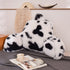 Aimuan Reading Pillow Bed Rest Pillow with Arms Plush Shaggy Fur Cushion for Adults Teens Incline Rest Sitting up