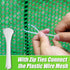 16in 40ft Garden Fence Green Plastic Mesh- x Plastic Chicken Wire Plastic Netting for Floral Arrangements, Poultry
