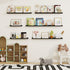Set 2, 24 Inches Picture Ledge Shelf, Floating Shelves of Solid Wood Nursery Book Shelves for Toys Storage, Kids